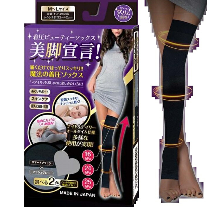 楽天市場】【送料無料 ポスト投函】美脚宣言！ 着圧ビューティー