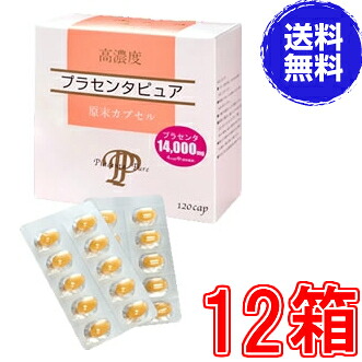 【貨物輸送無料】高濃さプラセンタピュア１２０粒 ×超お得１２箱 【代引料無料】《１粒3500瓱のプラセンタ当て嵌める、エンザイム解体+濃化、スノーヴァ》