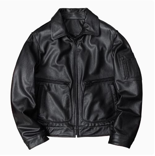 秋冬 本革 バイクジャケット A2 レトロ 牛革 メンズラ 新品