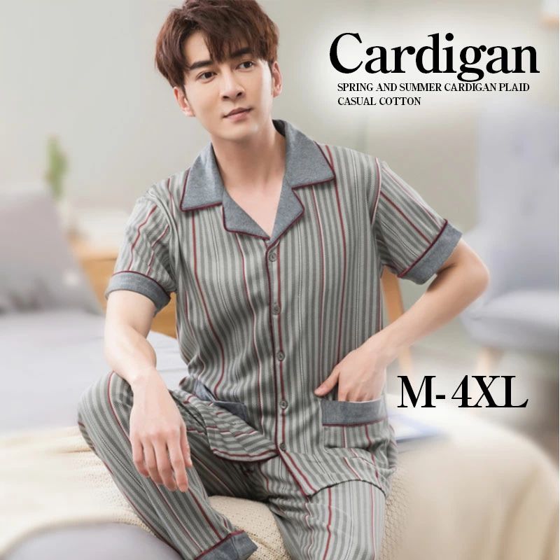 高品質M~4XL ルームウェア 半袖ｔシャツ パンツ メンズパジャマ 夏用 パジャマ 快適 上下セット パジャマ 100％綿 ハーフパンツ夏向き チェック柄寝間着 寝巻き 男性用 男物 父の日 敬老の日 ギフト プレゼント 大きいサイズ 半袖パジャマ メンズ