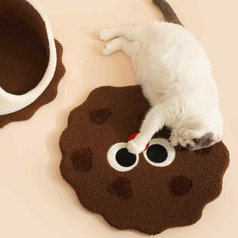 ペット用ベッド チョコレートサンドクッキー型 テディベア 猫用