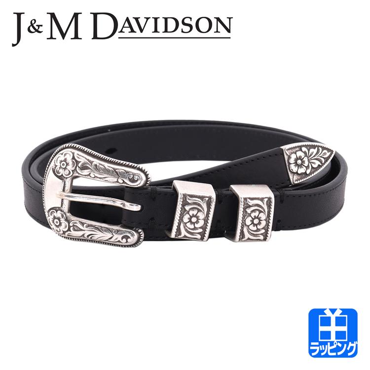 J&M DAVIDSON ベルト ウエスタンバック ブラック 20MM J&M Davidson DAVIDSON ベルト ウエスタンバックル WESTERN