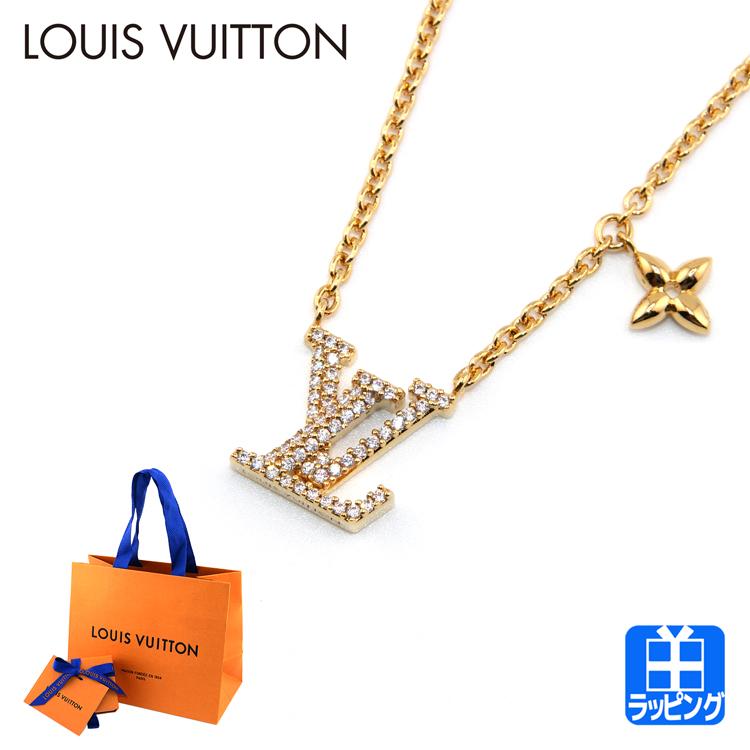 Lv ゴールド ネックレス LOUIS VUITTON ネックレス ゴールド/シルバー LVロゴ｜Yahoo