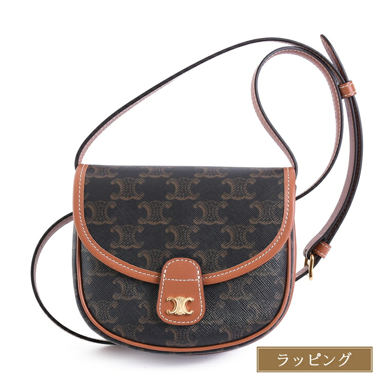 CELINE ミニ クロード / トリオンフキャンバス & カーフスキン CELINE [正規ラッピング済] セリーヌ 鞄 バッグ ショルダーバッグ ミニ