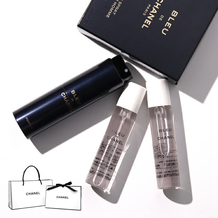 【国内正規品/ショップ袋付】CHANEL ブルー ドゥ シャネル パルファム トラベル スプレイ 3x20ml 3本 ケース付き フレグランス 男性用 メンズ レディース ブランド 正規品 新品 ギフト 母の日 プレゼント 女性 誕生日 実用的 男性 21,379円