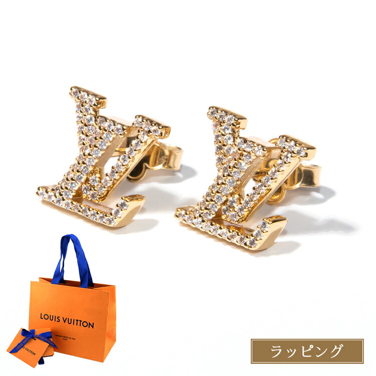 ヴィトンのピアス LOUIS VUITTON ルイヴィトン LV ピアス エセンシャルV M68153