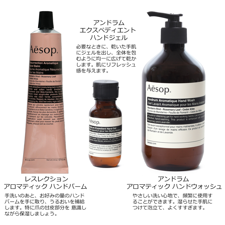 巾着/ギフトBOX/紙袋付】 Aesop イソップ ハンドソープ ハンドクリーム