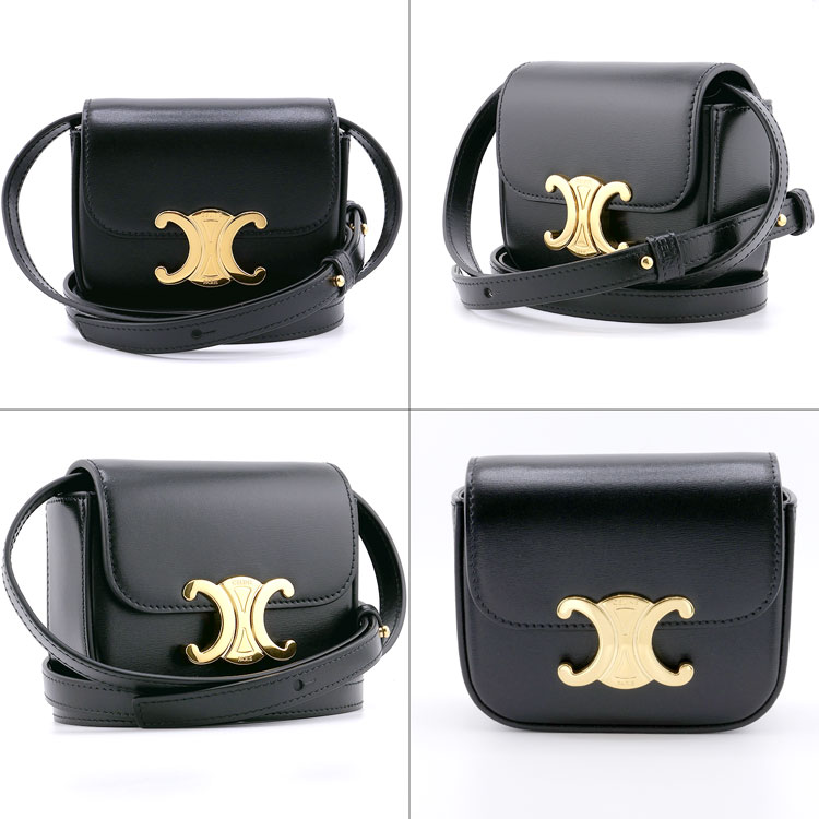 CELINE セリーヌ バッグ トリオンフ ミニ クロード シャイニー