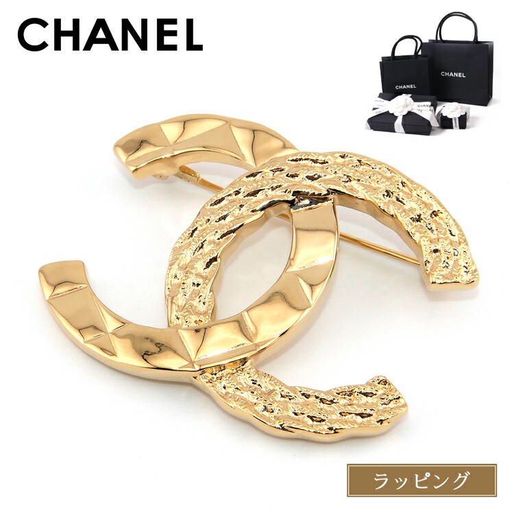 CHANEL ゴールド ダブルCロゴ ブローチ　ヴィンテージ CHANEL ゴールド ダブルCロゴ ブローチ非売品 新品未使用