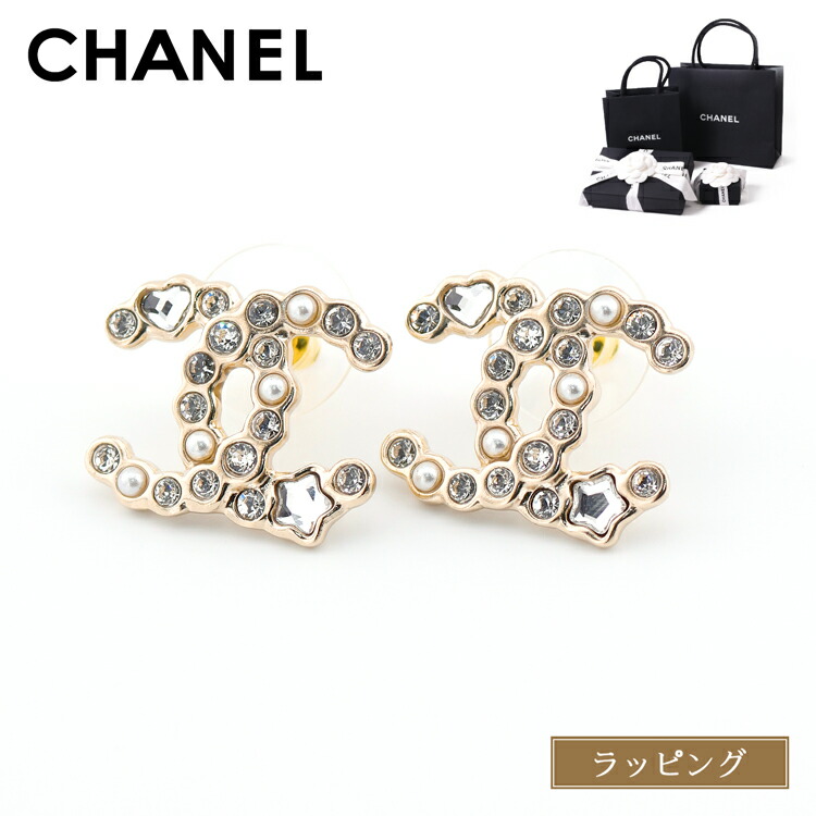 パール×ハートが可愛い♡25A【CHANEL】 CCマーク ピアス さりげないサイズ感♪【CHANEL】25C CCロゴ ピアス さりげない