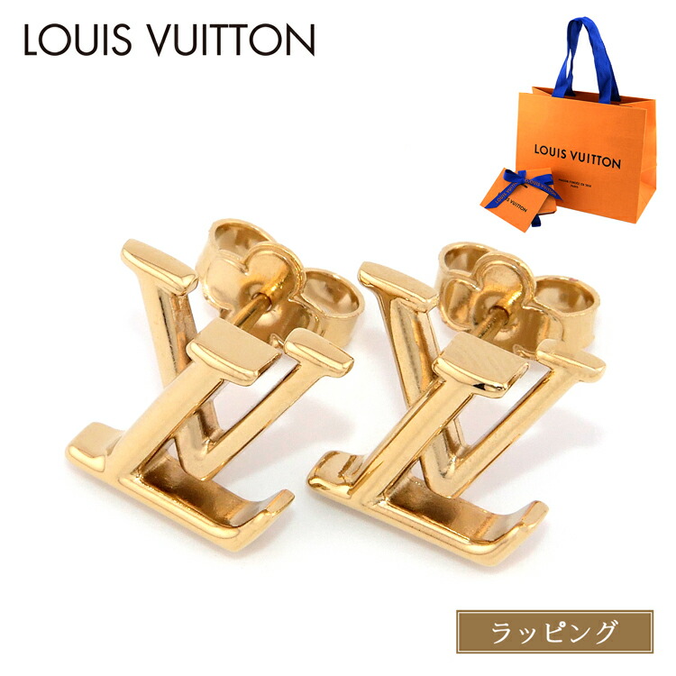 ！極美品！　ルイヴィトン　ピアス　ゴールド LOUIS VUITTON ルイヴィトン LVヴォルトワン ピュス