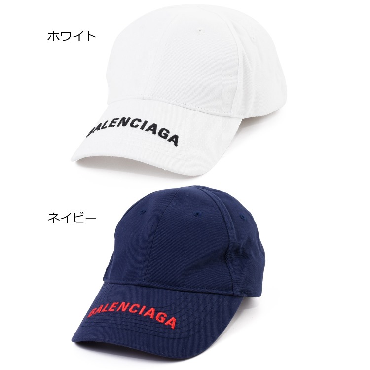 バレンシアガ キャップ 正規品 ネイビー キャップ 帽子 メンズ 購入日本