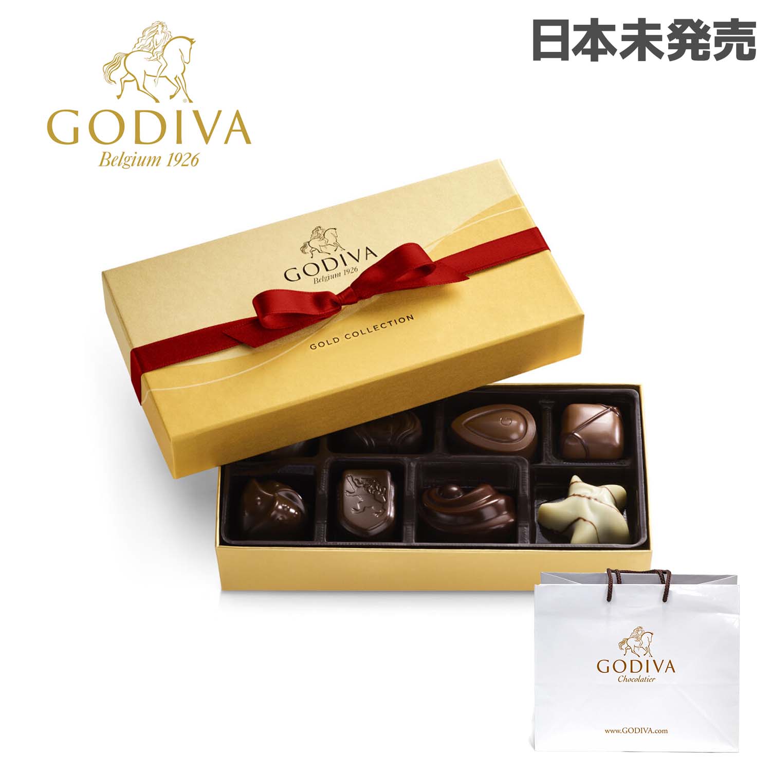市場 18日限定ポイント3倍 ギフトボックス 訳あり アソート ゴディバ バレンタイン チョコレート 日本未発売 8個入り アメリカゴディバ チョコ