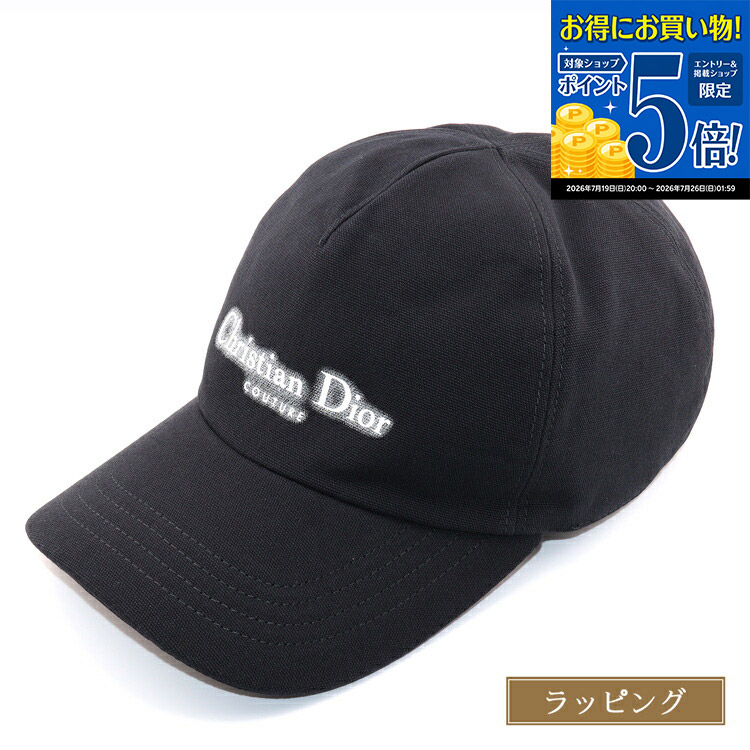 【在庫処分特価】ディオール Dior 帽子 ベースボールキャップ Christian Dior Couture キャップ ブラック Mサイズ コットン 483C901K 4511 ファッション小物 メンズ レディース ブランド 正規品 新品 ギフト プレゼント 女性 女友達 誕生日|ブランドショップ ラッシュモール