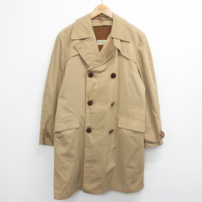 90s USA vintage 幾何学模様 ロングコート 古着 USA 古着 70S Landlubber ヴィンテージ デニムコート ロング