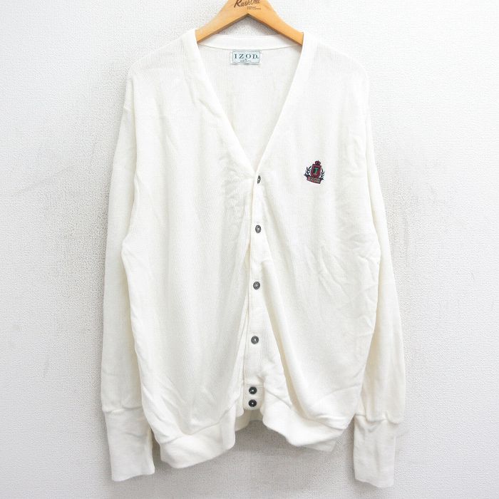 楽天市場】【中古】古着 IZOD 長袖 ニット カーディガン メンズ 90年代