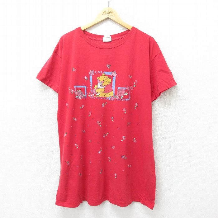 80~90年代製 ビンテージ レアディズニー ミニー プリント Tシャツ ワンピ ビッグサイズ 90年代 Disney ディズニー ミニーマウス プリントT