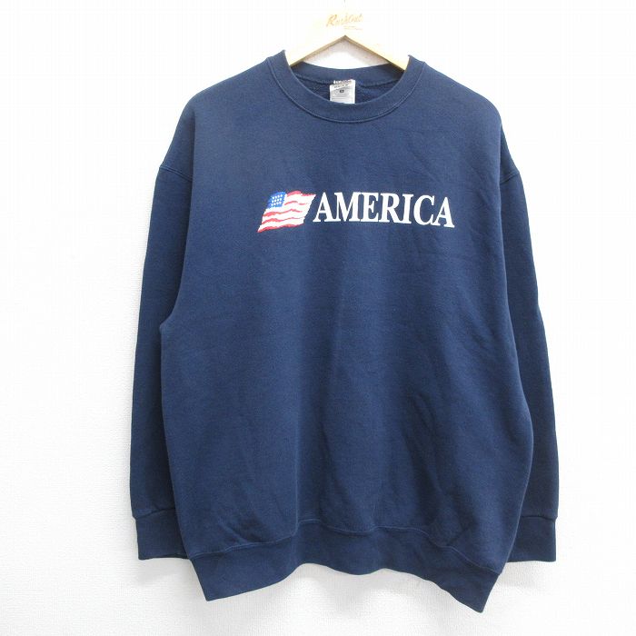 楽天市場】【中古】古着 フルーツオブザルーム 長袖スウェット メンズ