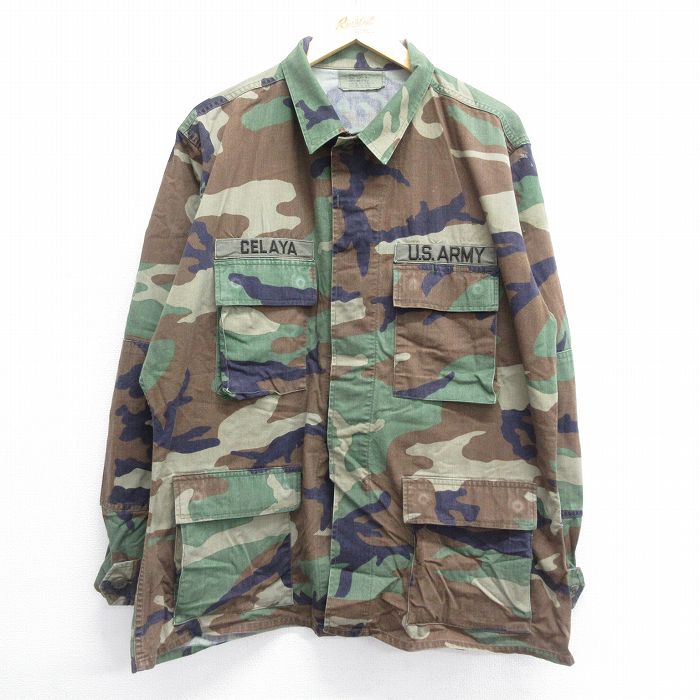 60s ヴィンテージ ウッドランドカモ カバーオール ジャケット グリーン 迷彩 80s ダックハンターカモ ハンティングジャケット ヴィンテージ L