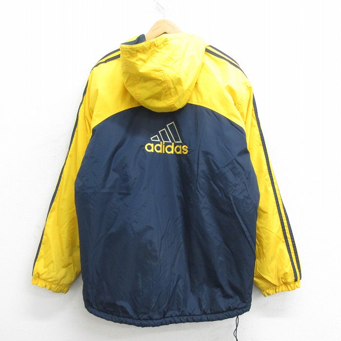 アディダス☆adidas☆ナイロンジャケット　刺繍ロゴ　3本ライン　XL　古着 楽天市場】90's オールド モノトーン □ ADIDAS アディダス 3