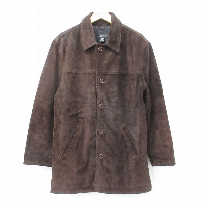 XL/古着 長袖 ナイロン ジャケット メンズ 90s ロング丈 濃茶系 ブラウン 内側ボア 23nov03 中古 アウター XL☆古着 長袖 ナイロン ジャケット メンズ 90年代 90s Advance