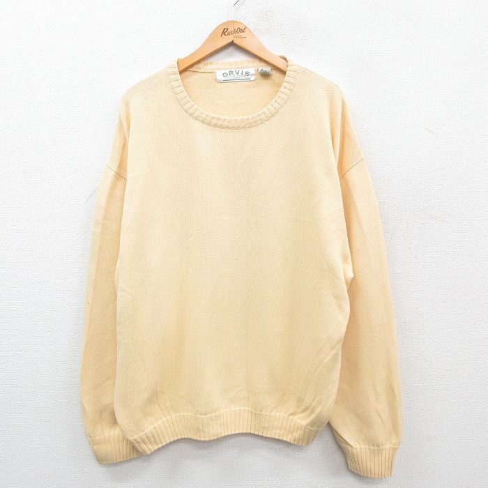 90s ORVIS オービス メランジ セーター ニット ブラウン M ORVIS Wool Knit Zip Sweater オービスのウールニットジップセーター