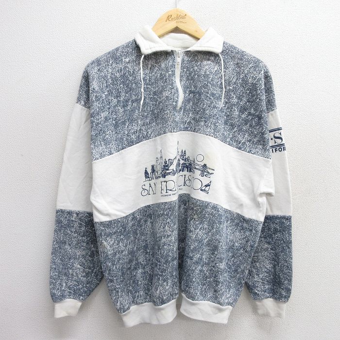 1950's-60's BRENTヴィンテージスウェット ハーフジップ ナス紺 1960's 