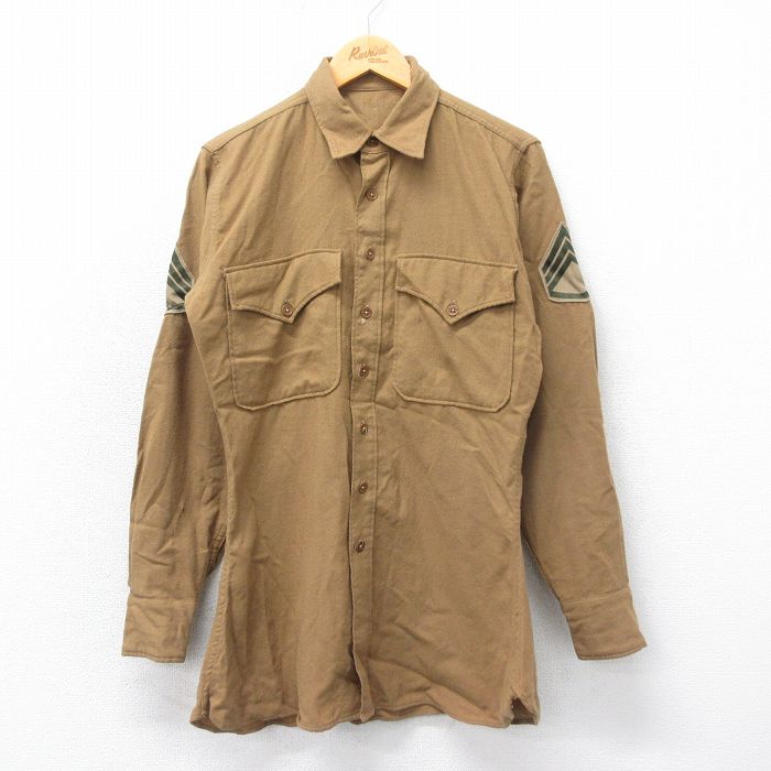 ヴィンテージ40s wool field shirt マチ付き ヴィンテージ40s wool field shirt マチ付き 美術品