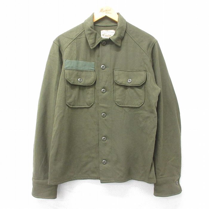 1910年代　チンスト付usarmyプルオーバーコットンシャツ　ビンテージ 1910年代 チンスト付usarmyプルオーバーコットンシャツ ビンテージ