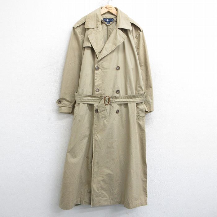 ポロラルフローレン トレンチコート ロング 白 メンズ 古着 長袖 アウター 楽天市場】一枚袖 90's オールド □ ラルフローレン コットン