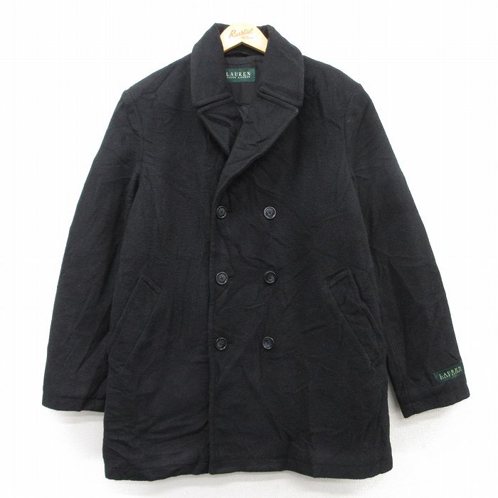 90s Ralph Lauren ウールコート ブラック　L 楽天市場】ウール コート（ブランドラルフローレン）（メンズ