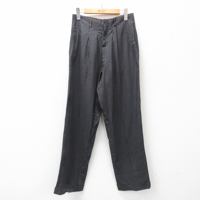 50s 60s レーヨンスラックス グレー ビンテージ 2022-1012-314.jpg
