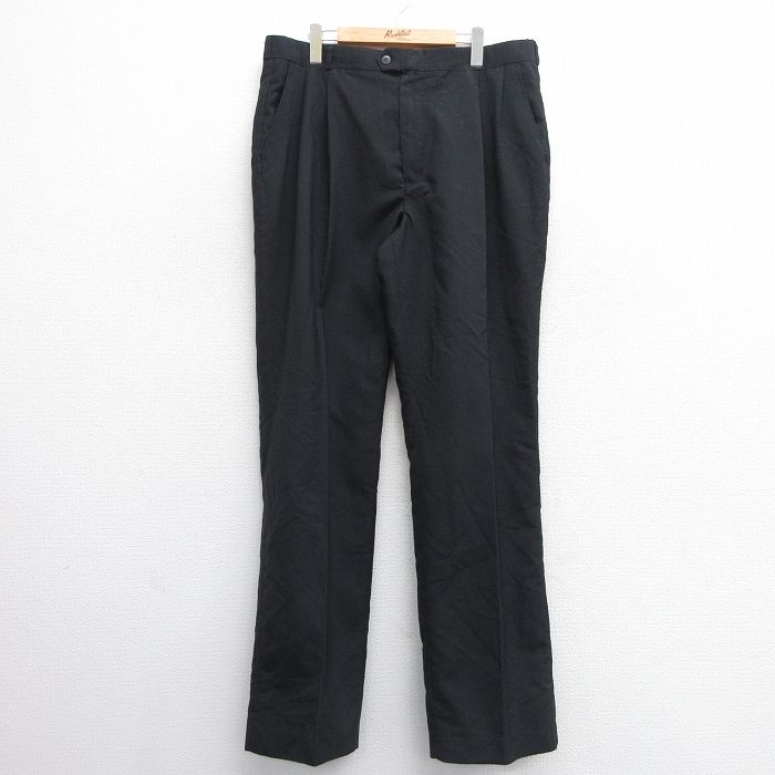 コカコーラ　フレア　パンツ　総柄　古着　ヴィンテージ ビンテージ70's○WOODSTOCK剥き出しボタン総柄フレアパンツW60cm