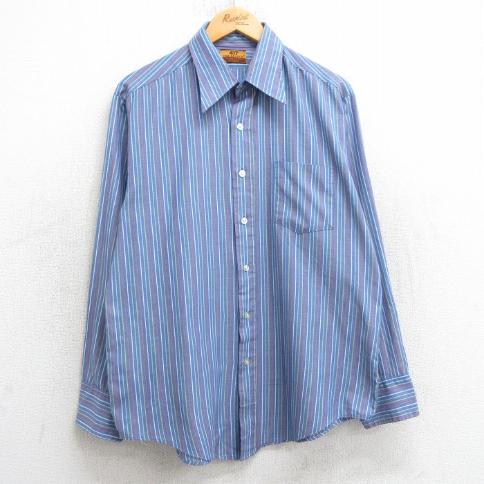 Van Heusen / 60S/オープンカラーシャツ/ループカラー/開襟長袖シャツ