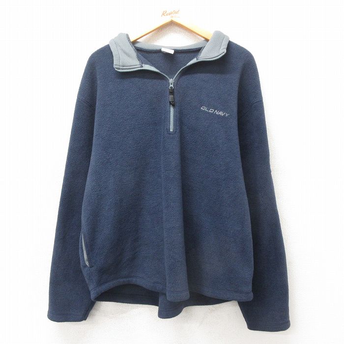 楽天市場】【中古】古着 長袖 ハーフジップ フリースジャケット メンズ