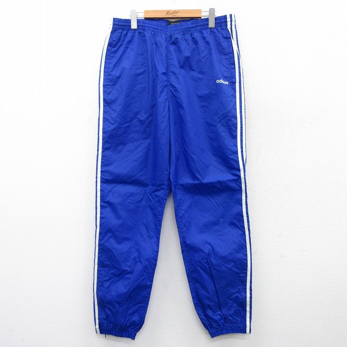 古着 adidas アディダス ナイロンパンツ トラックパンツ ブルー S 中古・古着通販】adidas (アディダス) モノグラムトラックパンツ