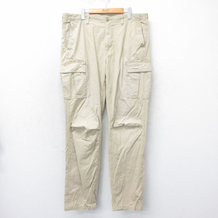 00's ラルフローレン　ミリタリーカーゴパンツ　ドロー付き 00s Polo Ralph Lauren Parachute Cargo Pants カーキ W30×L30
