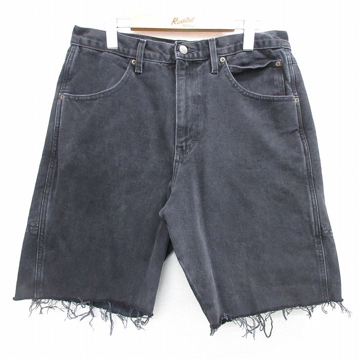 90s GOUGE ガウジー ブラックデニムショーツ USA製 L USA製 90s Levi's 560 LOOSE FIT リーバイス ブラックデニム
