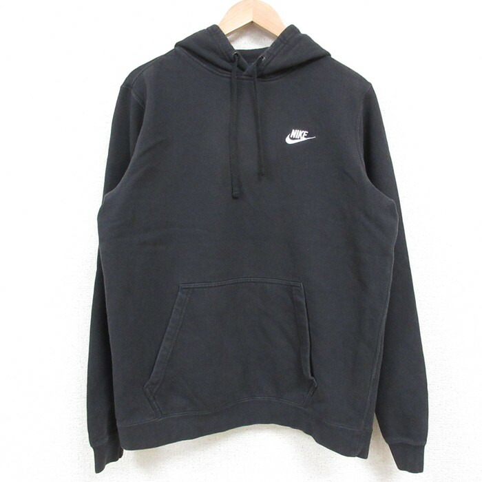 Old NIKEスウェットパーカー　デッドストック 古着 90s USA製 NIKE センター スウォッシュ ロゴ 刺しゅう