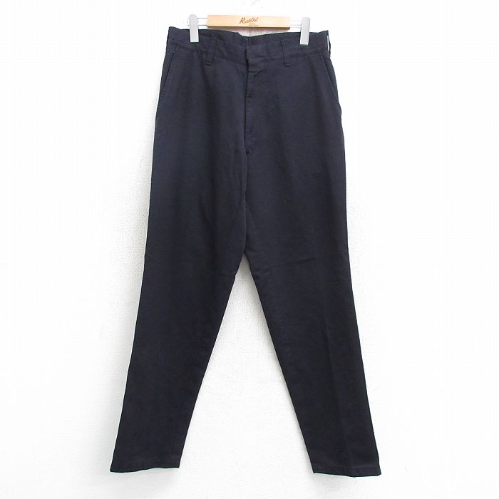 新品 90s USA製 CiNTAS ワークパンツ 紺系 32 ネイビー 新品 90s USA製 CiNTAS ワークパンツ 紺系 32 ネイビー