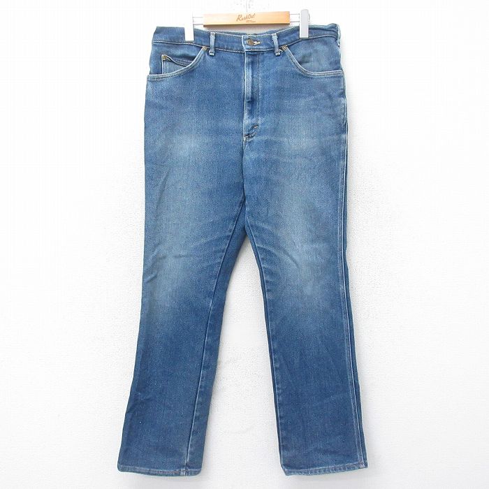 Vintage〈ブーツカット フレアスラックス 1970s サックスブルー〉 Vintage〈ブーツカット フレアスラックス 1970s サックスブルー