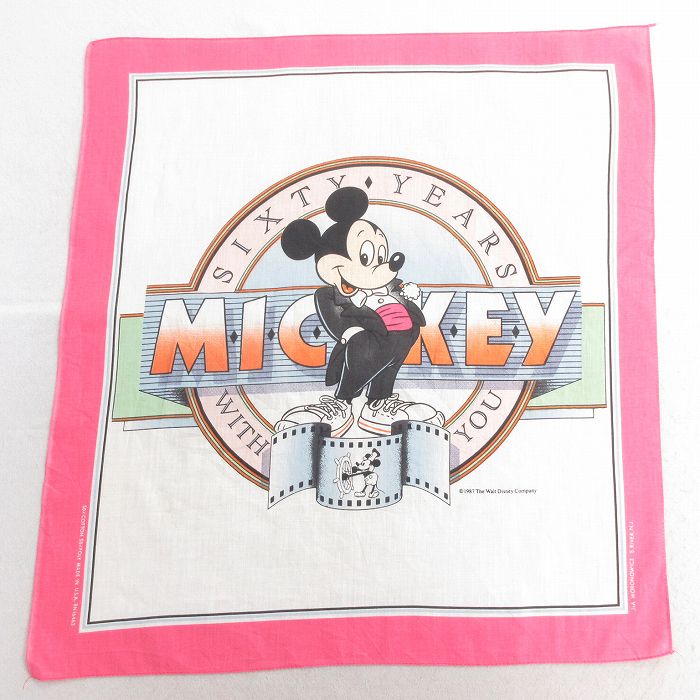 楽天市場】中古 バンダナ 80年代 80s ディズニー DISNEY ミッキー