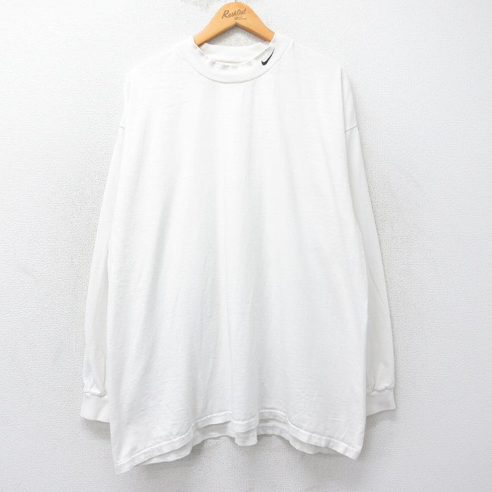 楽天市場】00s □ NIKE モックネック 長袖 Tシャツ ( メンズ L ) 古着