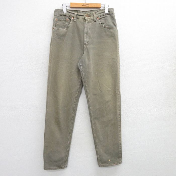 【中古】古着 ジーンズ リーバイス Levis 550 メンズ 90年代 90s コットン USA製 アメリカ製 濃紺 ネイビー デニム 【spe】 W32 中古 ボトムス ジーパン Gパン ロングパンツ | 春夏 春物 春服 秋冬 秋物 秋服 長ズボン カジュアル メンズファッション ファッショ