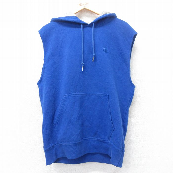 M★古着 ノースリーブ フルジップ スウェット メンズ 80年代 80s 無地 エンジ 内側サーマル 24jun01 中古 スエット トレーナー トップス 古着通販 XL☆古着 ノースリーブ フルジップ スウェット メンズ 80年代