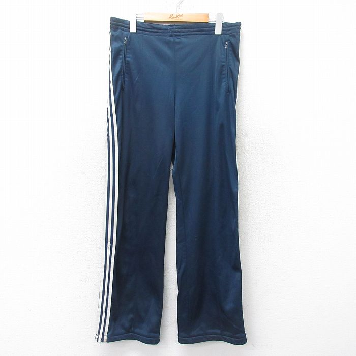 古着 80s アディダス ATP トラックパンツ ネイビー ホワイト 白 紺 ④ ドイツ製 80s adidas ATP Track Jacket 白紺 52 アディダス