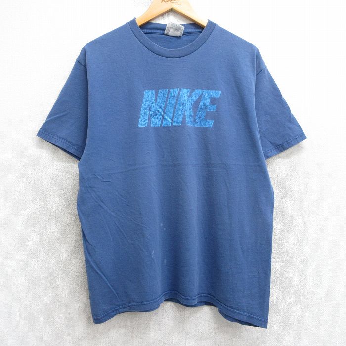 ＮＩＫＥ　７０年代　筆記体　Ｔシャツ　ヨゴレあり　Ｌサイズくらい wjy211903w1764.jpg