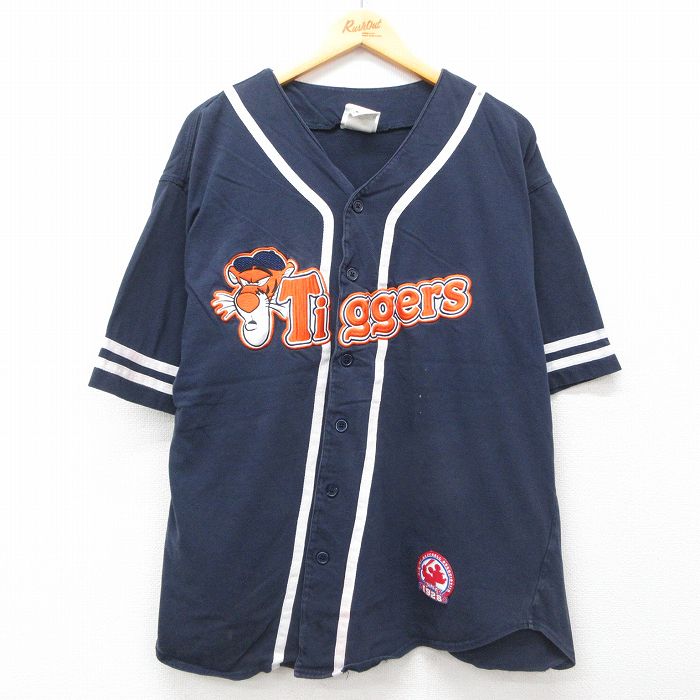 90's DISNEY STORE ディズニー ベースボールシャツ Disney】ベース