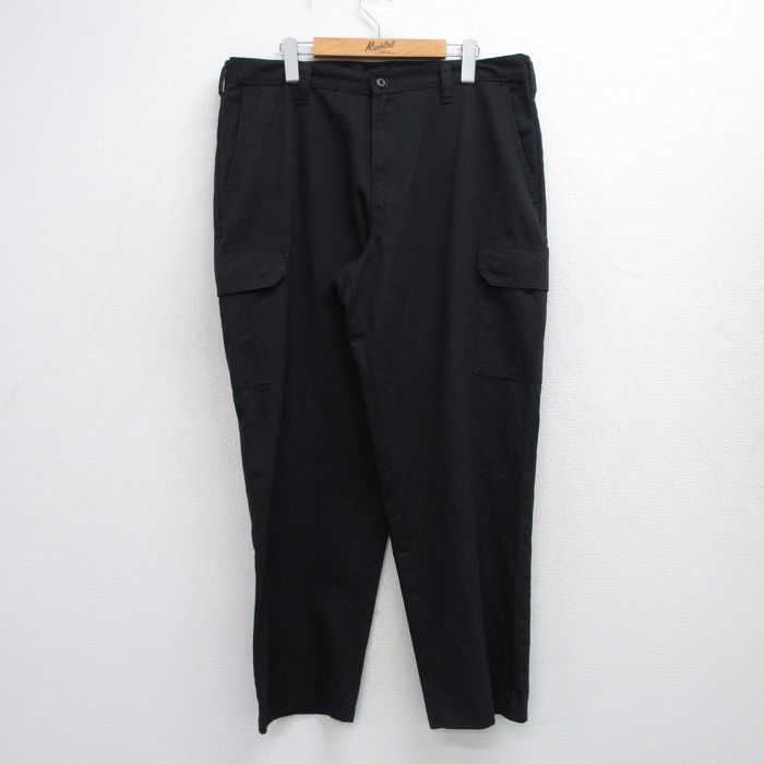 ３枚CINTAS シンタス　ブラックチノパン　ワークパンツ　古着W38 L34 91f0b8ba76adf53f5289f051a4054b