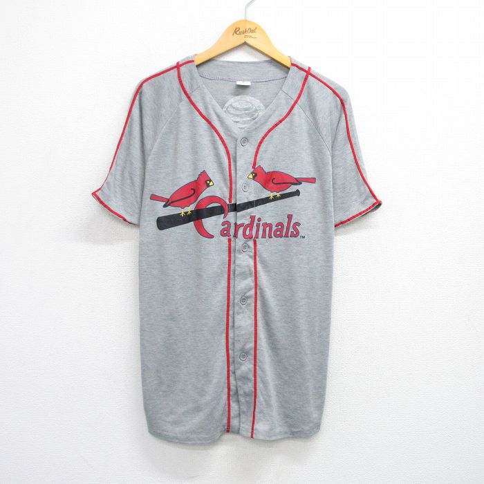 【新品未使用】MLB　カージナルス　ベースボールシャツ　XL◆野球古着ビンテージ 楽天市場】USA製 □ MLB オフィシャル Majestic カージナルス